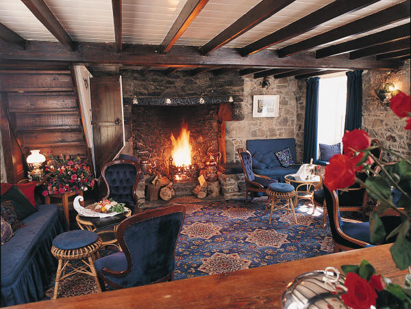 Comfortable Guest Lounge at La Sablonnerie, Sark
