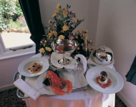 Dining in style at La Sablonnerie Restaurant, Sark - Freshly caught lobster is one of the specialities